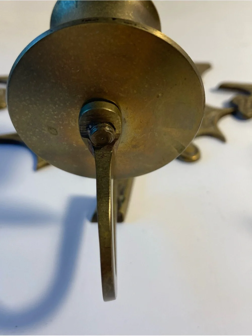 Brass Leaf Wall Candle Sconces - Pair